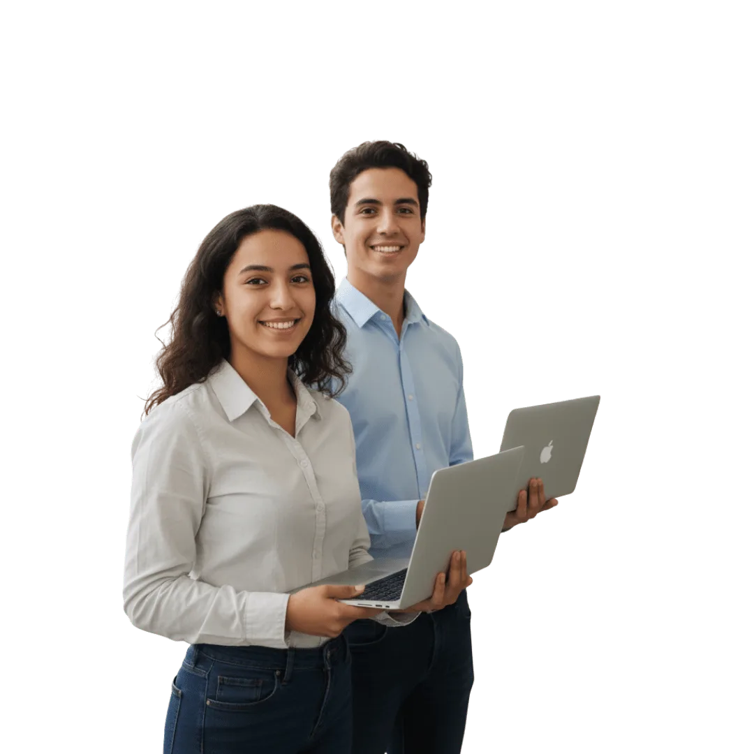 Jóvenes estudiante de educación online